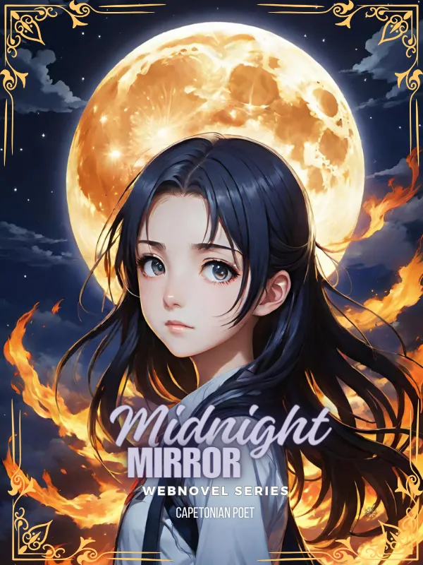 web novel series, midnight mirror cover art